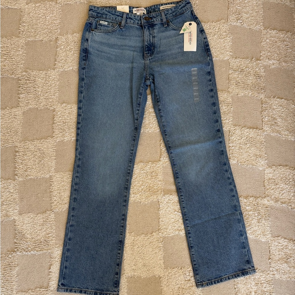 Guess Straight Leg Mid Rise Jeans